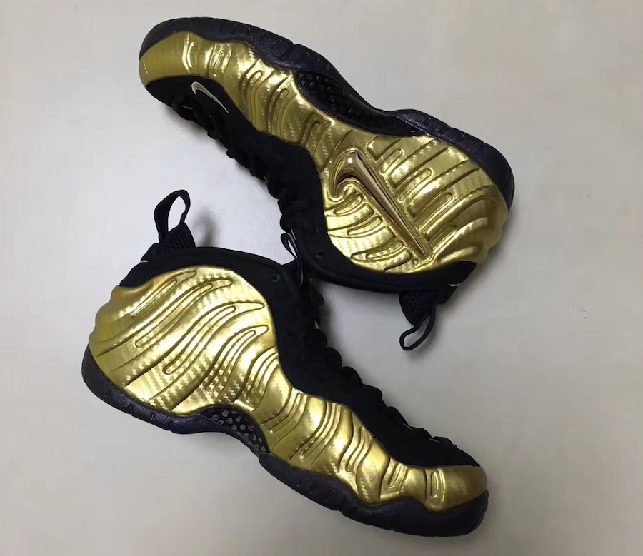 Nike,Air Foamposite Pro,624041  液态黄金！Air Foamposite Pro “Metallic Gold” 实物曝光！