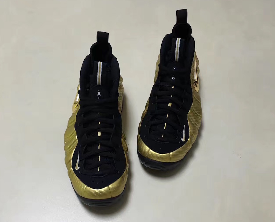 Nike,Air Foamposite Pro,624041  液态黄金！Air Foamposite Pro “Metallic Gold” 实物曝光！