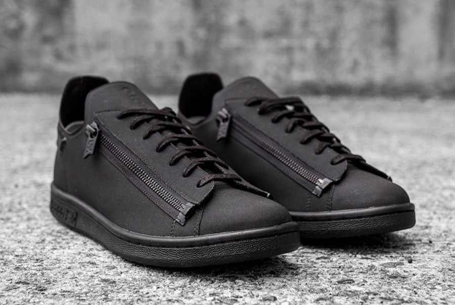 adidas,Y-3 Stan Zip,CG3207  拉链鞋身！酷黑装扮 adidas Y-3 Stan Zip 现已发售
