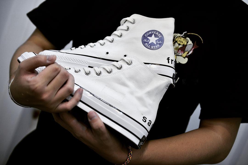 sacai,fragment design,Converse  秋冬登场！sacai x fragment design x Converse 白色版本亮相