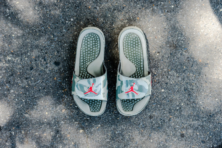 AJ5,Air Jordan Hydro 5  迷彩拖鞋！Air Jordan Hydro 5 “Camo” 即将上架！