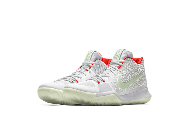 Kyrie 3,Nike  除了白金配色，NIKEiD Kyrie 3 “Yeezy” 也是让人倾心不已的精品！