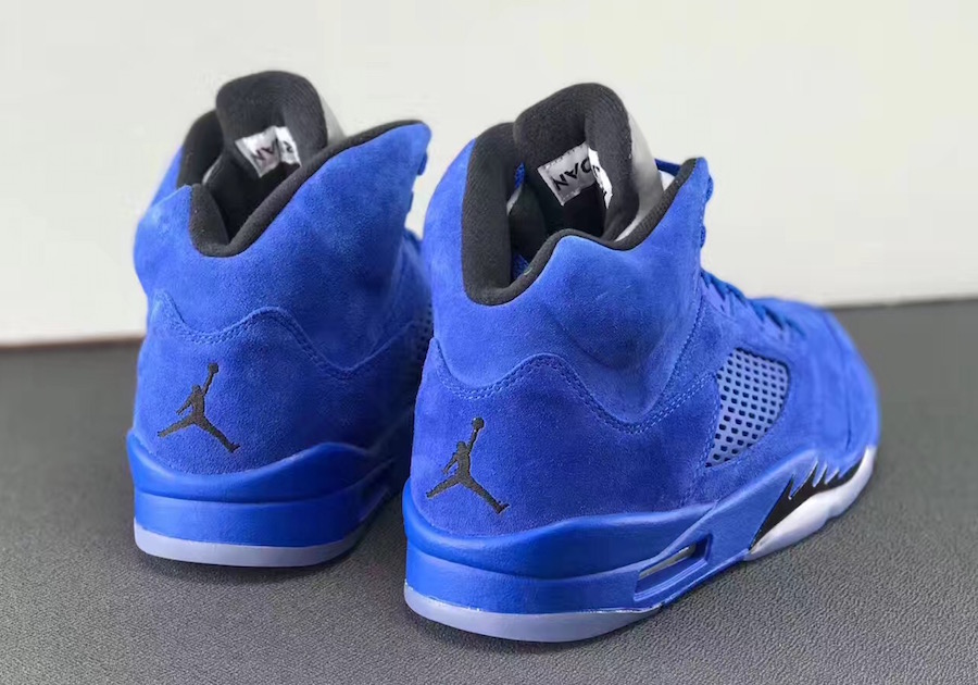 136027-401,AJ5,Air Jordan 5 136027-401AJ5 9 月发售，蓝麂皮 Air Jordan 5 “Blue Suede” 清晰图赏