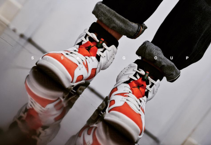 AJ6,Air Jordan 6,384664-145  上脚图片释出！这双 Air Jordan 6 “Gatorade” 你喜欢吗？