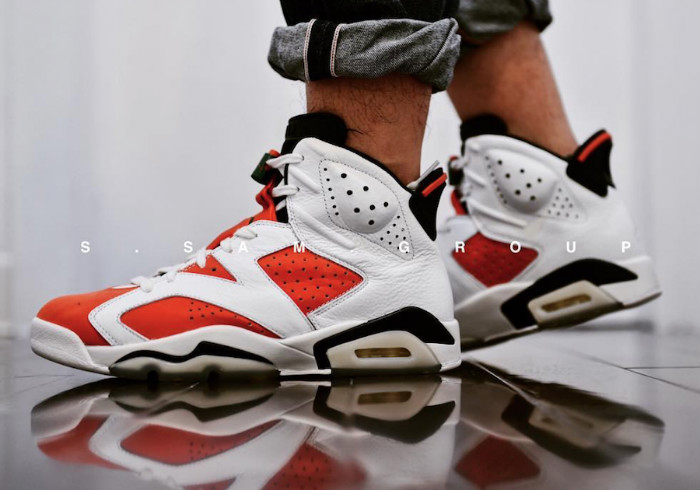AJ6,Air Jordan 6,384664-145  上脚图片释出！这双 Air Jordan 6 “Gatorade” 你喜欢吗？