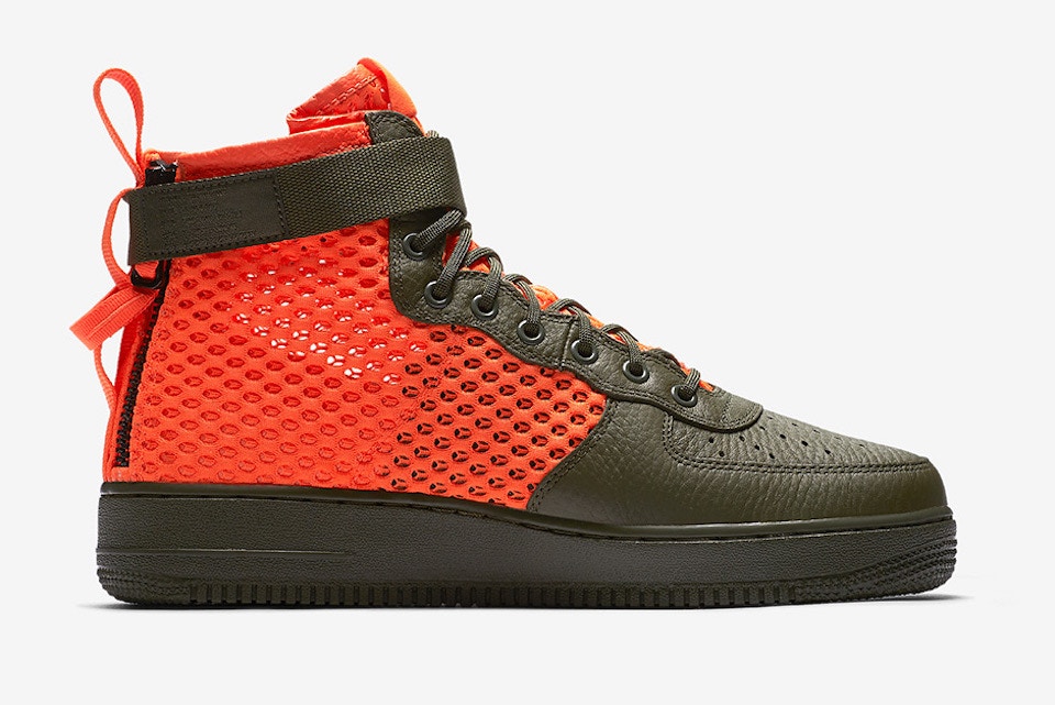 Nike,SF-AF1 Mid  大面积网眼+撞色！全新设计 SF-AF1 Mid 八月发售