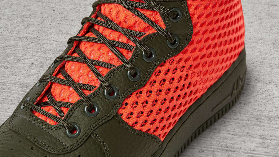 Nike,SF-AF1 Mid,AA7345-300  醒目撞色网眼！全新 SF-AF1 Mid 发售日期确定