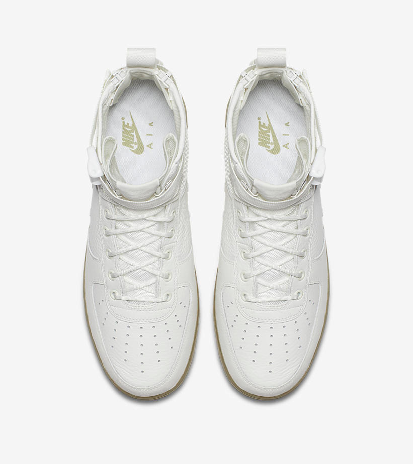 917753-101,AF1,Air Force 1,Nik 917753-101 更白的鞋身！Nike SF-AF1 Mid “Ivory” 即将发售