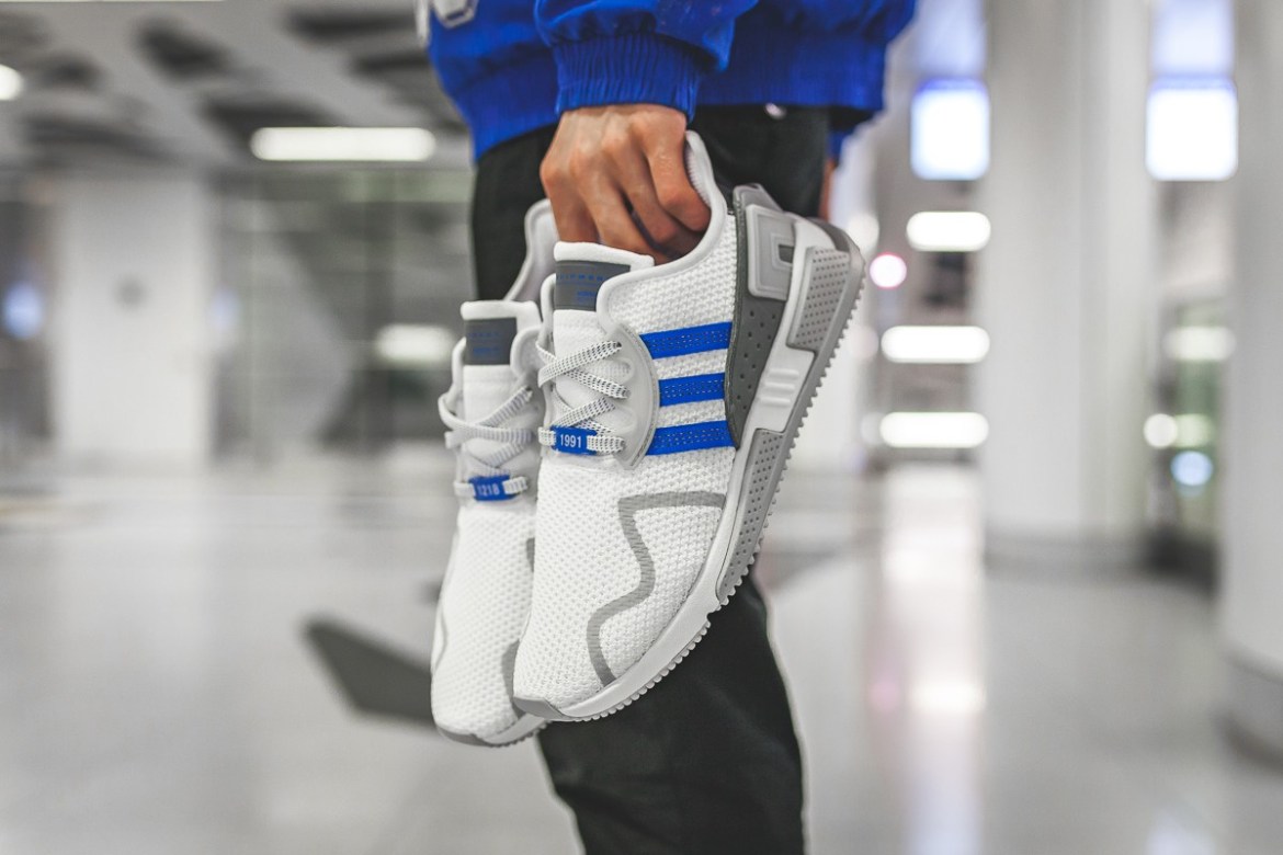 adidas,EQT Cushion ADV  清爽白蓝！EQT Cushion ADV 欧洲限定上脚欣赏