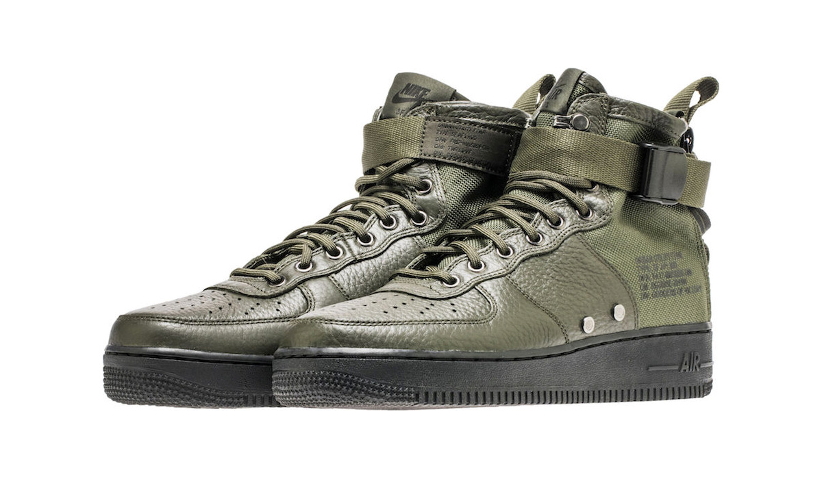 917753-300,SF-AF1,Nike 917753-300AF1 浓浓户外风，Nike SF-AF1 Mid 带来红杉绿配色