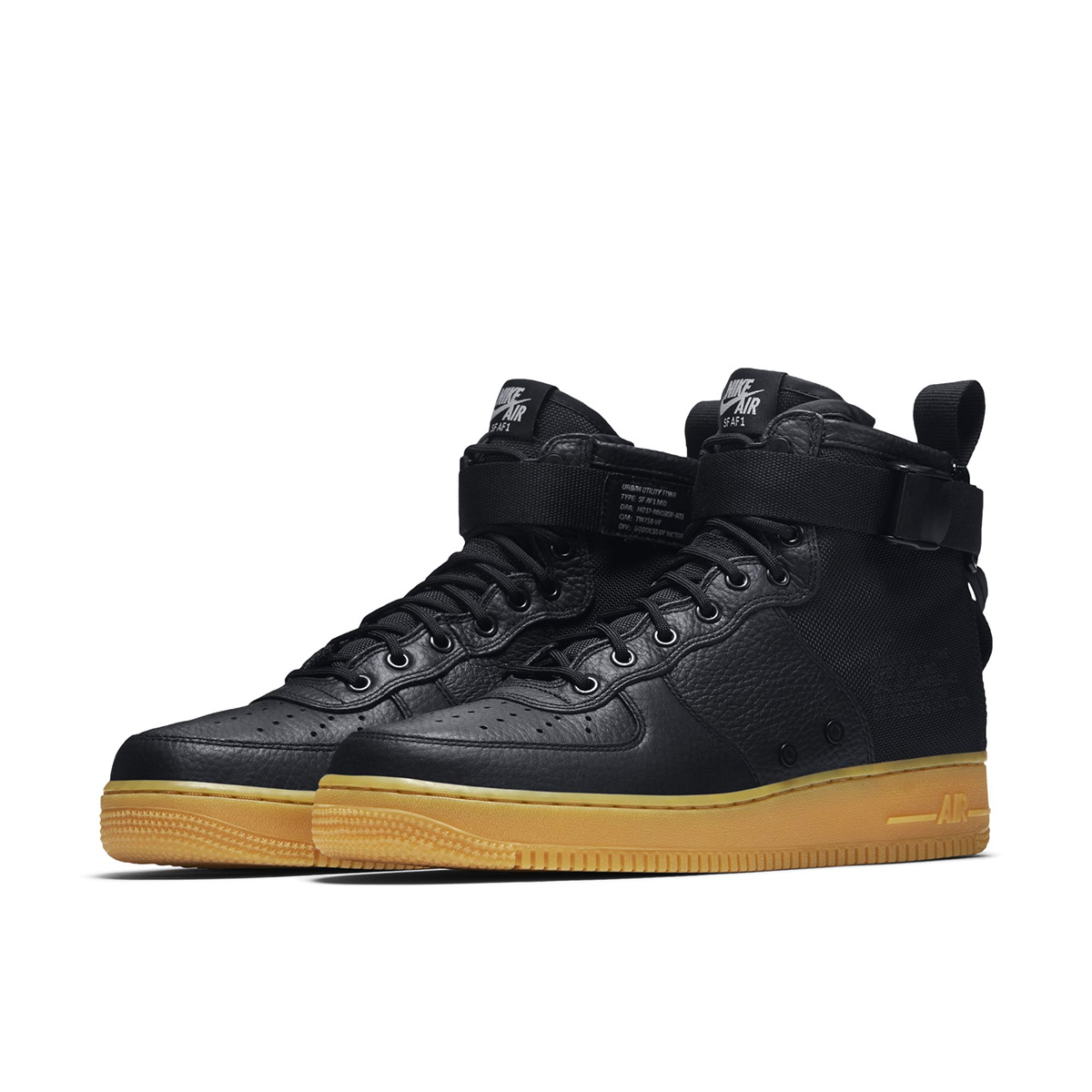 SF-AF1 Mid,SF-AF1,Nike  黑生胶来了！Nike SF-AF1 Mid “Black Gum” 官图释出