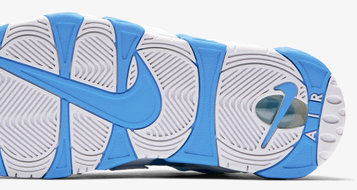 Nike,Air More Uptempo,921948-4  经典北卡蓝！这双颜值不俗的 Air More Uptempo 海外现已发售