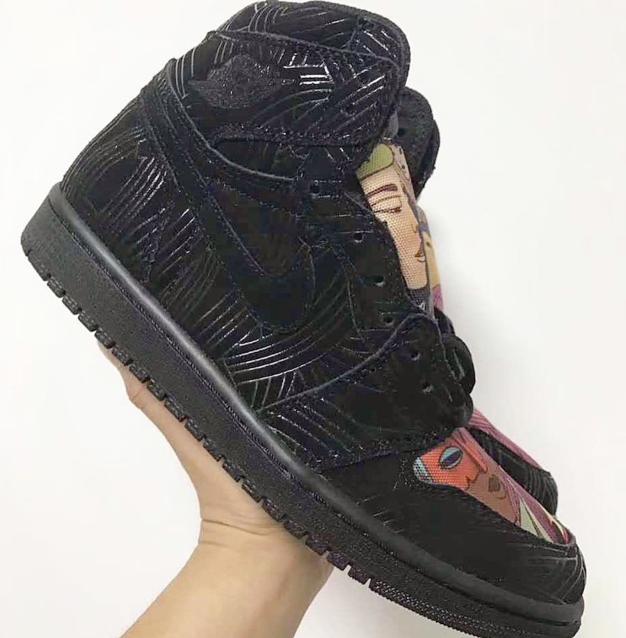 AJ1,Air Jordan 1,AH7739-001  激光镭射＋卡通涂鸦！这双 Air Jordan 1 传闻限量 4000 双！