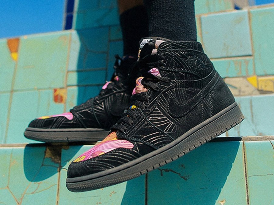 Air Jordan 1,Los Primeros,AJ1,  发售日期释出！涂鸦镭射 Air Jordan 1 上脚效果不俗