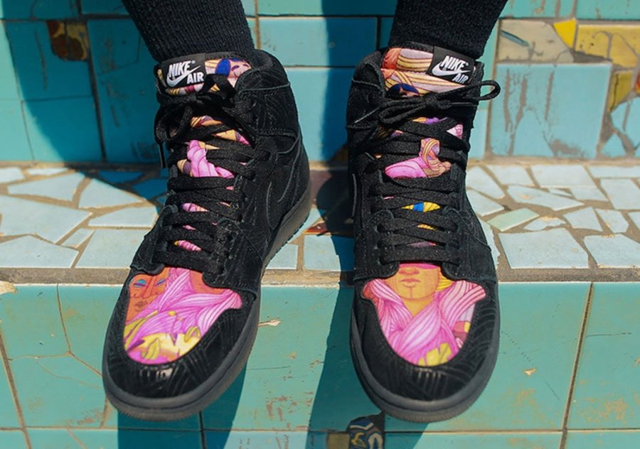 Air Jordan 1,Los Primeros,AJ1,  发售日期释出！涂鸦镭射 Air Jordan 1 上脚效果不俗