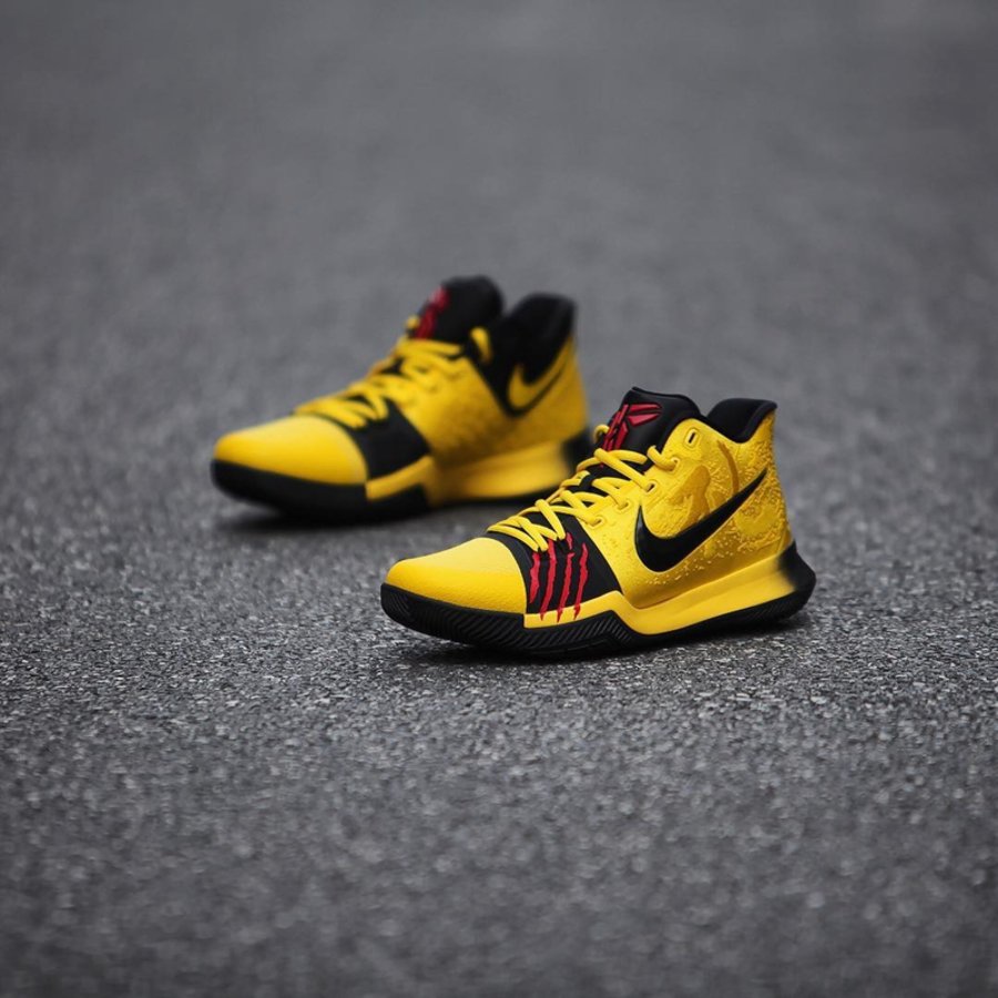 Kyrie 3,Nike,Mamba Mentality  官网链接释出！李小龙配色 Kyrie 3 实物细节近赏