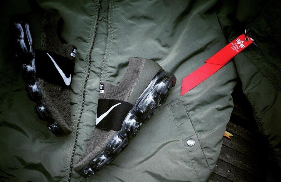 Nike,Air VaporMax  MA-1 军绿夹克配色！绑带版 Air VaporMax 全新配色曝光