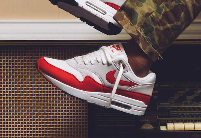 908375-103,Air Max 1,Nike 908375-103 完美元年装扮！这双 Air Max 1 OG 白红将在本月发售