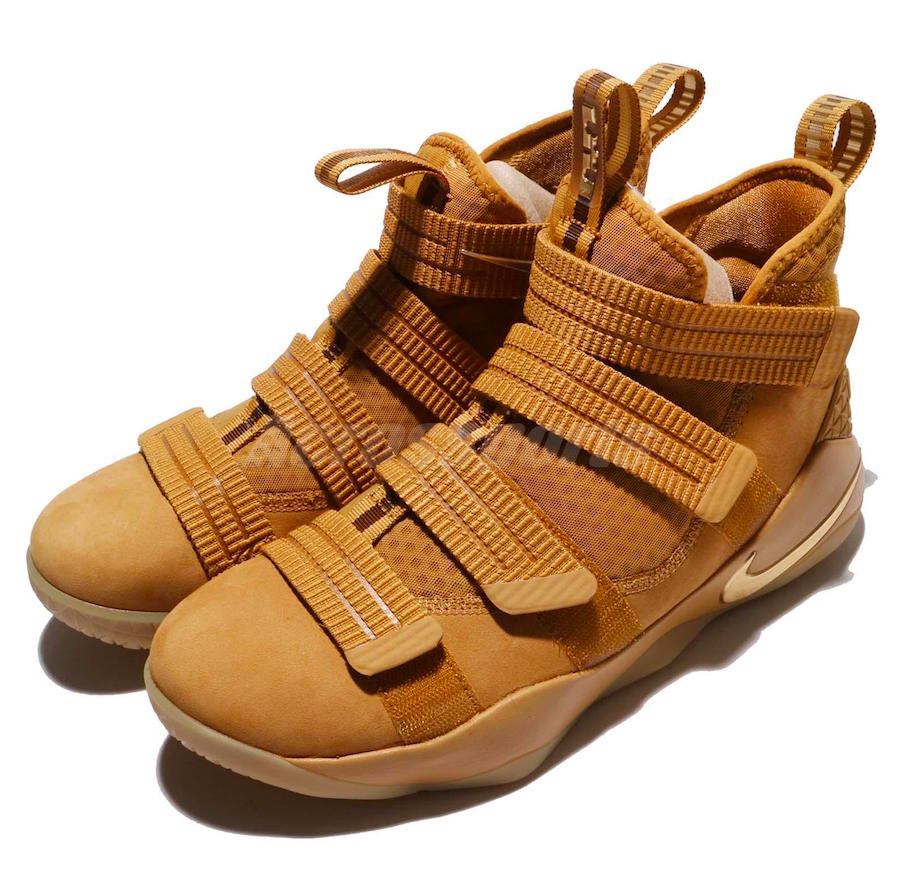 897647-700,Soldier 11,Nike 897647-700 Nike LeBron Soldier 11 也有了小麦配色！