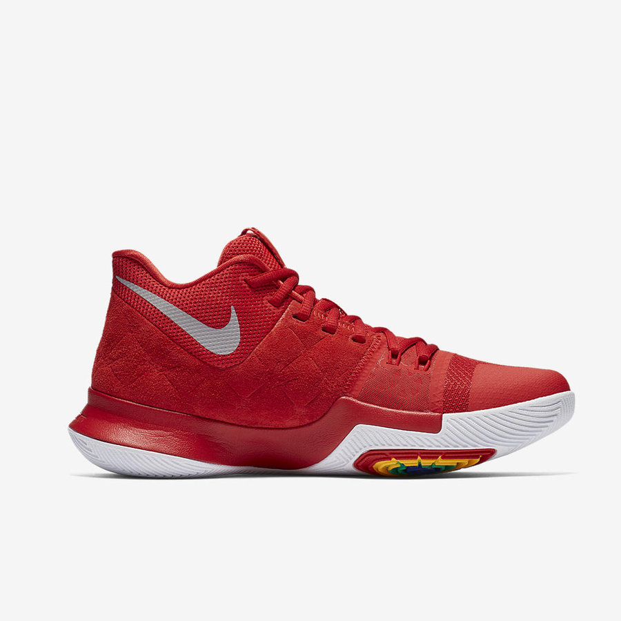 Nike,Kyrie 3  全新麂皮材质！红白配色 Kyrie 3 下周发售！