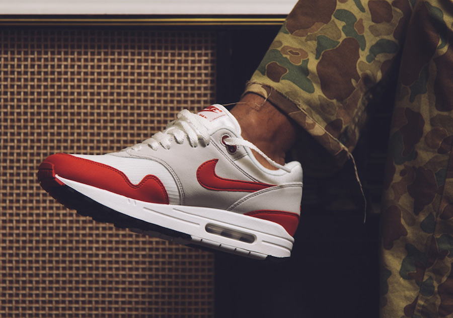 Nike,Air Max 1 OG,908375-103  发售日期更改！白红配色 Air Max 1 OG 本周发售！
