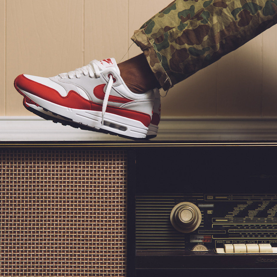 Nike,Air Max 1 OG,908375-103  发售日期更改！白红配色 Air Max 1 OG 本周发售！