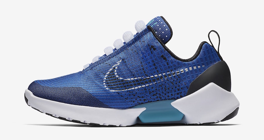 Nike,HyperAdapt 1.0,843871-400  醒目运动蓝！自动系带 HyperAdapt 1.0 本月底发售