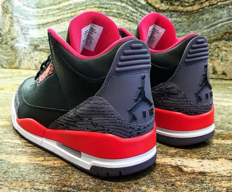 Air Jordan 3,AJ3,Bright Crimso  3M 反光 + 蛇皮纹路！这款新配色 Air Jordan 3 你给打几分？