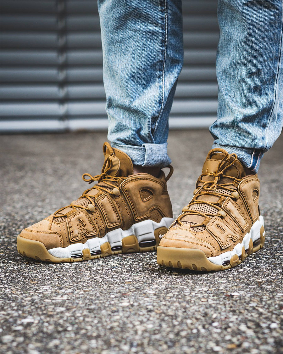 AA4060-200,Uptempo,Nike AA4060-200 今日发售，小麦色 Nike Air More Uptempo “Flax” 上脚实拍