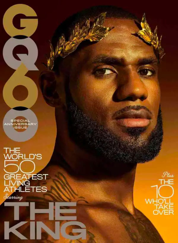 GQ,LeBron 15,Nike,LBJ15  詹姆斯成为 GQ 60 周年封面，上脚全球仅一双的 LeBron 15！
