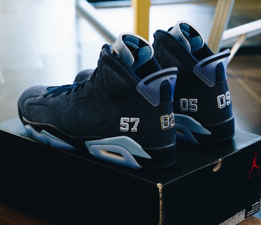 AJ6,Air Jordan 6  限量 25 双！北卡大学 Air Jordan 6 实物释出！