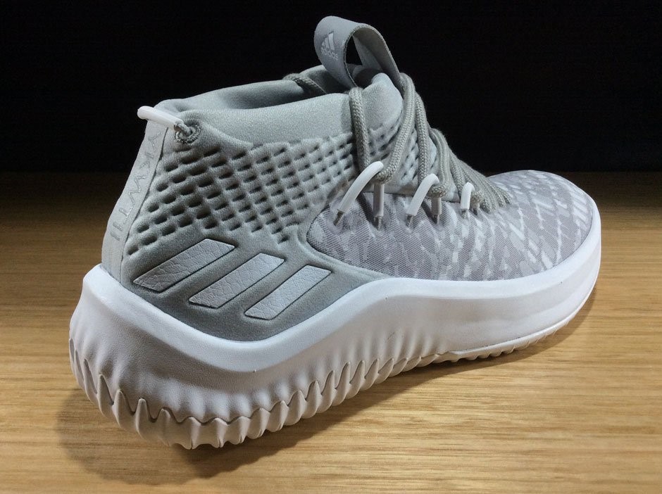 adidas,Dame 4  简约灰白！利拉德母校配色 adidas Dame 4 完整曝光