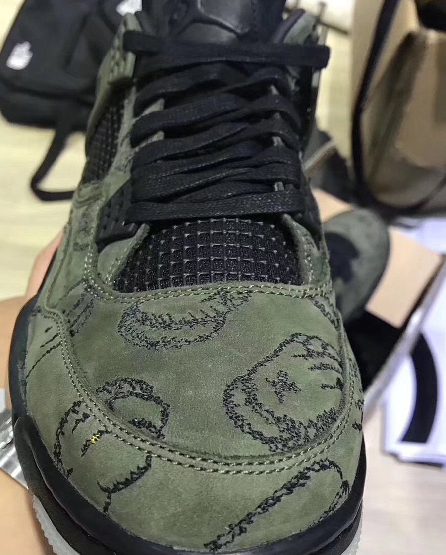 AJ4,Air Jordan 4  是真是假？KAWS 本人证实橄榄绿 KAWS x AJ 4 为 “假鞋”