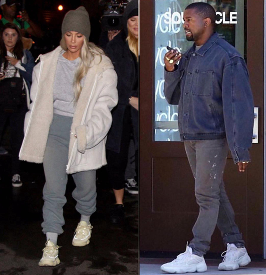 Yeezy Desert Rat 500,adidas  卡戴珊再度曝光！晒出 Yeezy Desert Rat 500 上脚图片