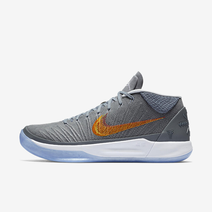 Nike,Kobe AD Mid,922482-005  蛇纹鞋面！灰狼 Kobe AD 将于本周发售！