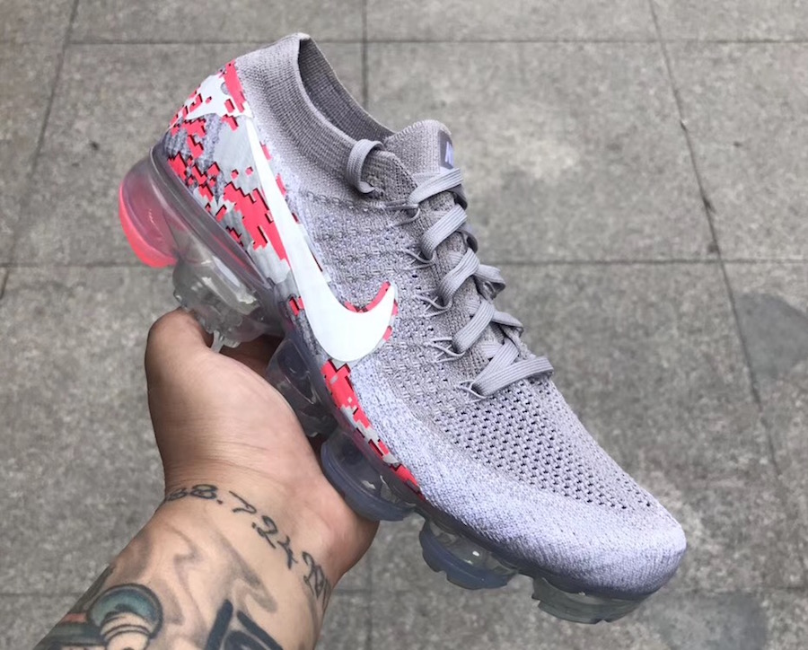 Air VaporMax,Nike,Digital Camo  粉色数码迷彩！这款 Air VaporMax 新配色你给打几分？