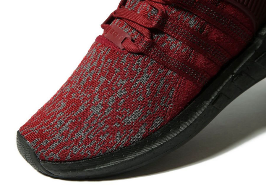 EQT Support 93/17,adidas  入手有难度！黑红配色 EQT Support 93/17 现已发售