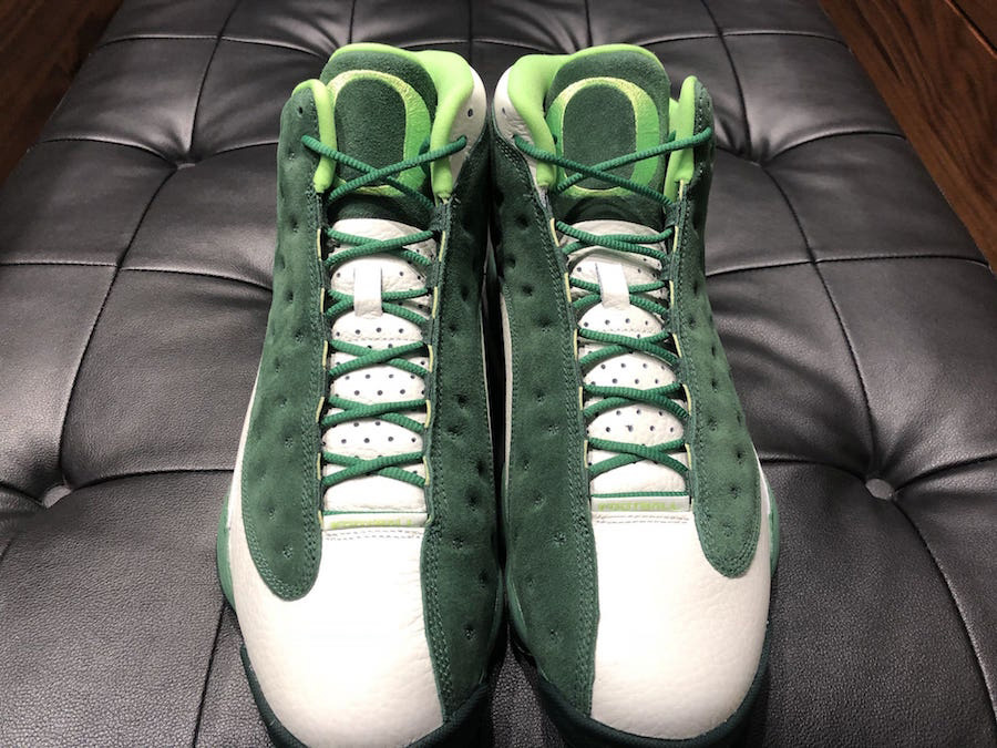 AJ13,Air Jordan 13  俄勒冈鸭队专属 Air Jordan 13 PE “Oregon Ducks” 亮相