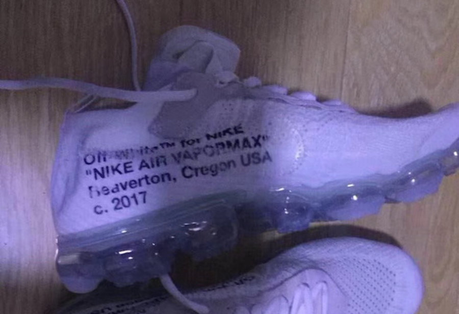 OFF-WHITE,Air VaporMax,Nike  又一款纯白配色！疑似 OFF-WHITE x VaporMax 2018 实物曝光
