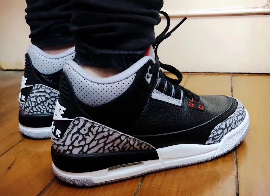 AJ3,Air Jordan 3,854262-001,85  黑水泥 Air Jordan 3 上脚图曝光！明年二月重磅回归