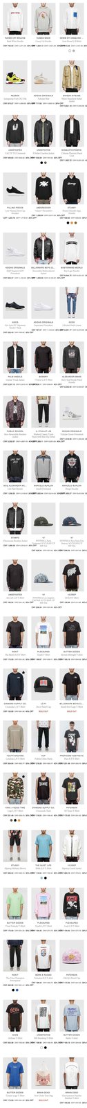 HBX  最大力度的换季福利！众多主流潮流品牌都涵盖！