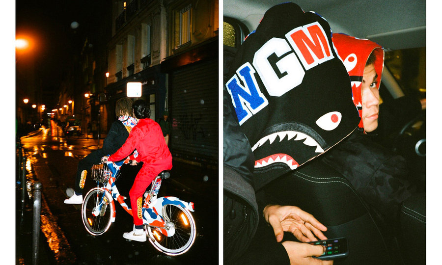 BAPE  BAPE® 巴黎开业还找来 MMJ 联名！现在 PARIS 系列已经登陆国内！