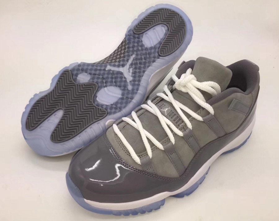 Air Jordan 11 Low,Cool Grey,52  熟悉的酷灰装扮！AJ 11 Low “Cool Grey” 明年正式登场
