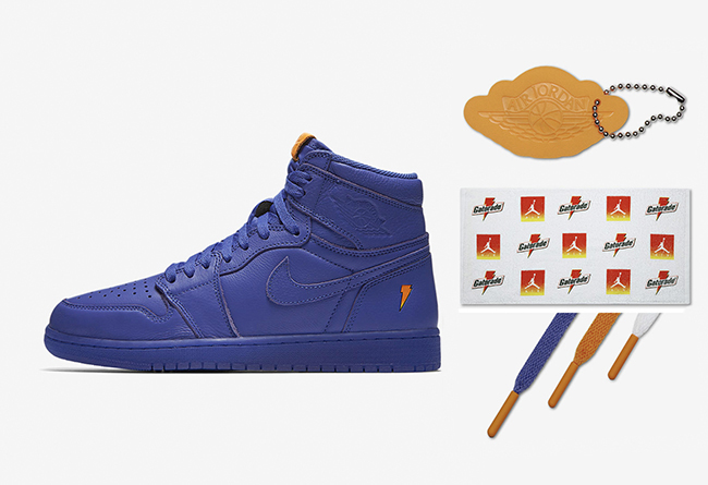 Air Jordan 1,AJ1,Gatorade  细节配件丰富！Air Jordan 1 佳得乐最新定妆照曝光！