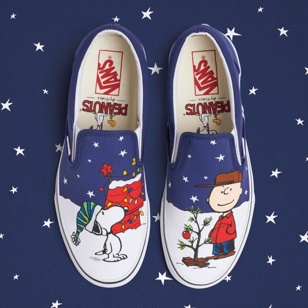 VANS,PEANUTS,Slip-On  可爱又喜庆的圣诞联名！VANS x PEANUTS 国内官网现已上架！