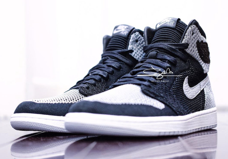 Air Jordan 1,Shadow,Flyknit  实物细节首次曝光！编织版本 Air Jordan 1 “Shadow” 明年登场