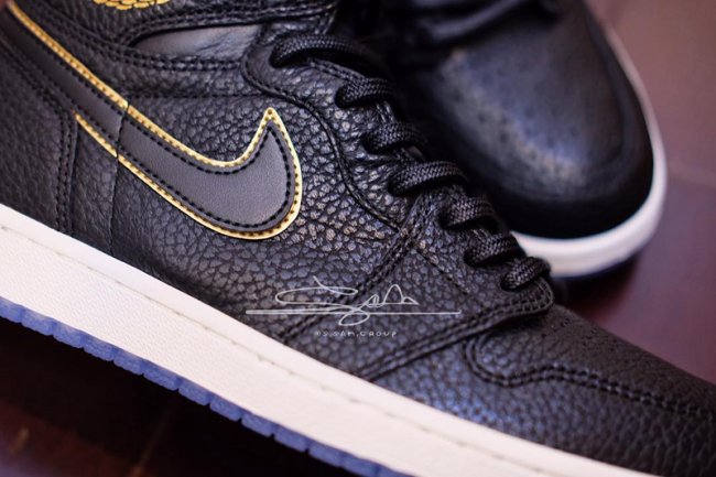 AJ1,Air Jordan 1,555088-031  奢华黑金！洛杉矶主题 Air Jordan 1 明年一月发售