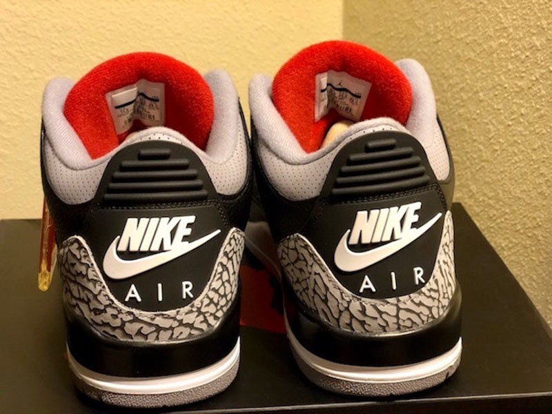Air Jordan 3,AJ3.Black Cement,  再曝细节实物！黑水泥 Air Jordan 3 将于 2 月正式发售