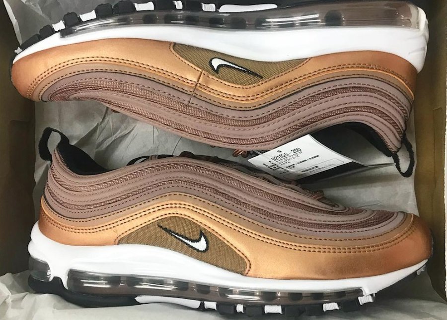 Nike,Air Max 97,921826-200  复古金属铜色！全新配色 Air Max 97 本周发售