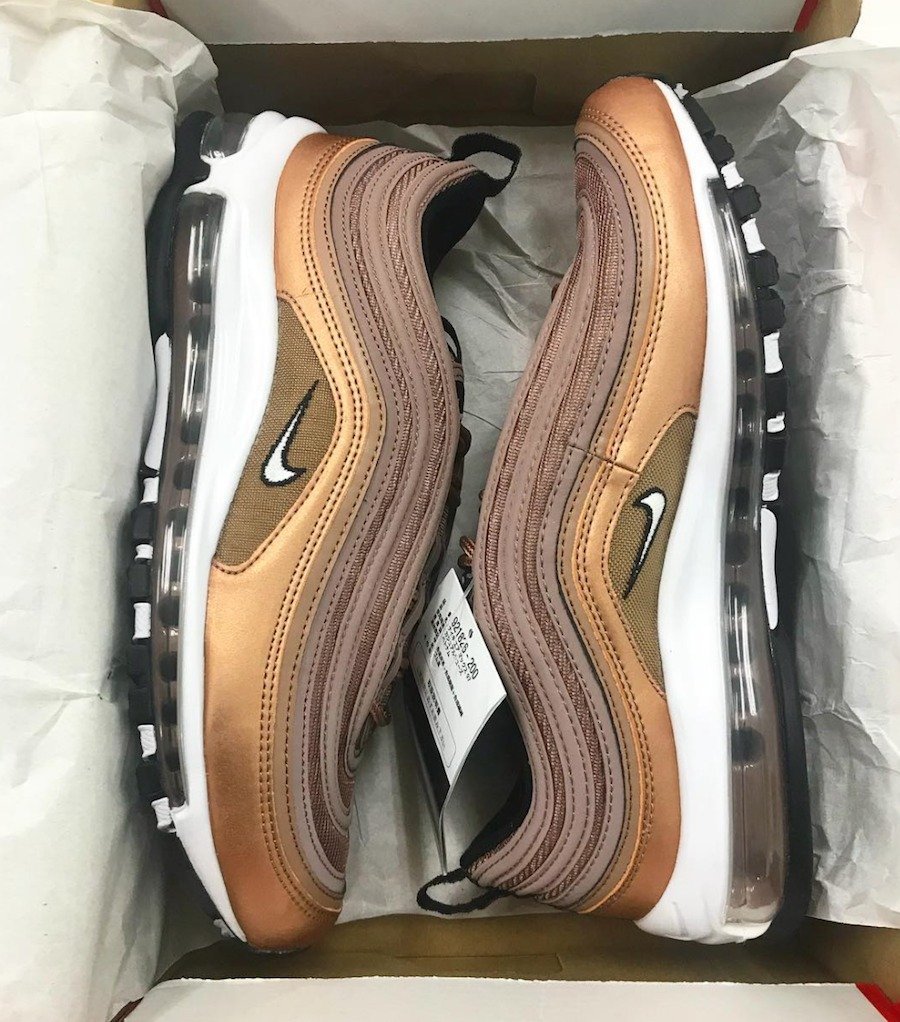 Nike,Air Max 97,921826-200  复古金属铜色！全新配色 Air Max 97 本周发售